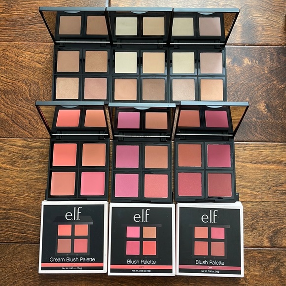 ELF Makeup Nib Elf Palette Bundle Blush Bronzer Contour Highlighter
